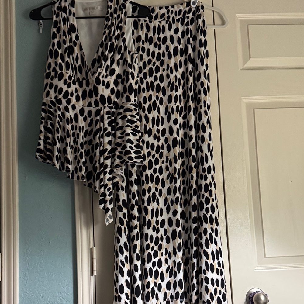 Boston Proper maxi skirt with matching top.